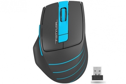 Mouse wireless Gaming optic A4Tech Fstyler Negru/Albastru, FG30 Blue